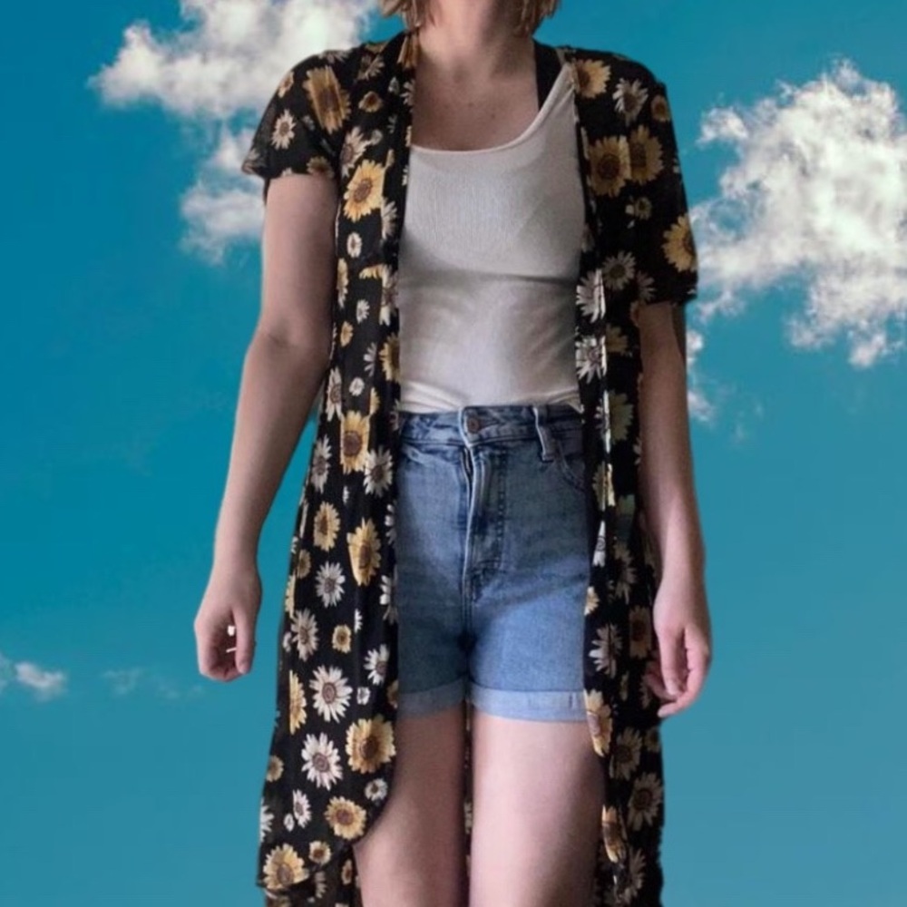 Rue 21 Sunflower Kimono/ Cover up